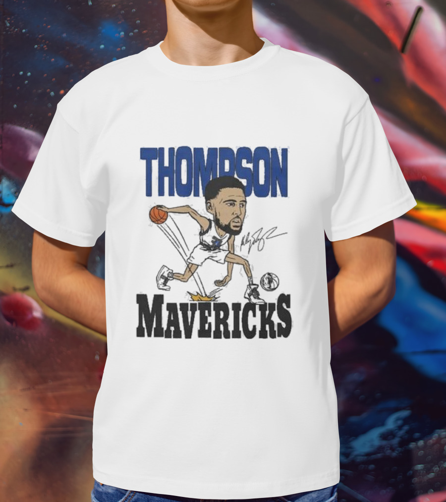 Klay Thompson Mavericks Basketball Caricature T-Shirt