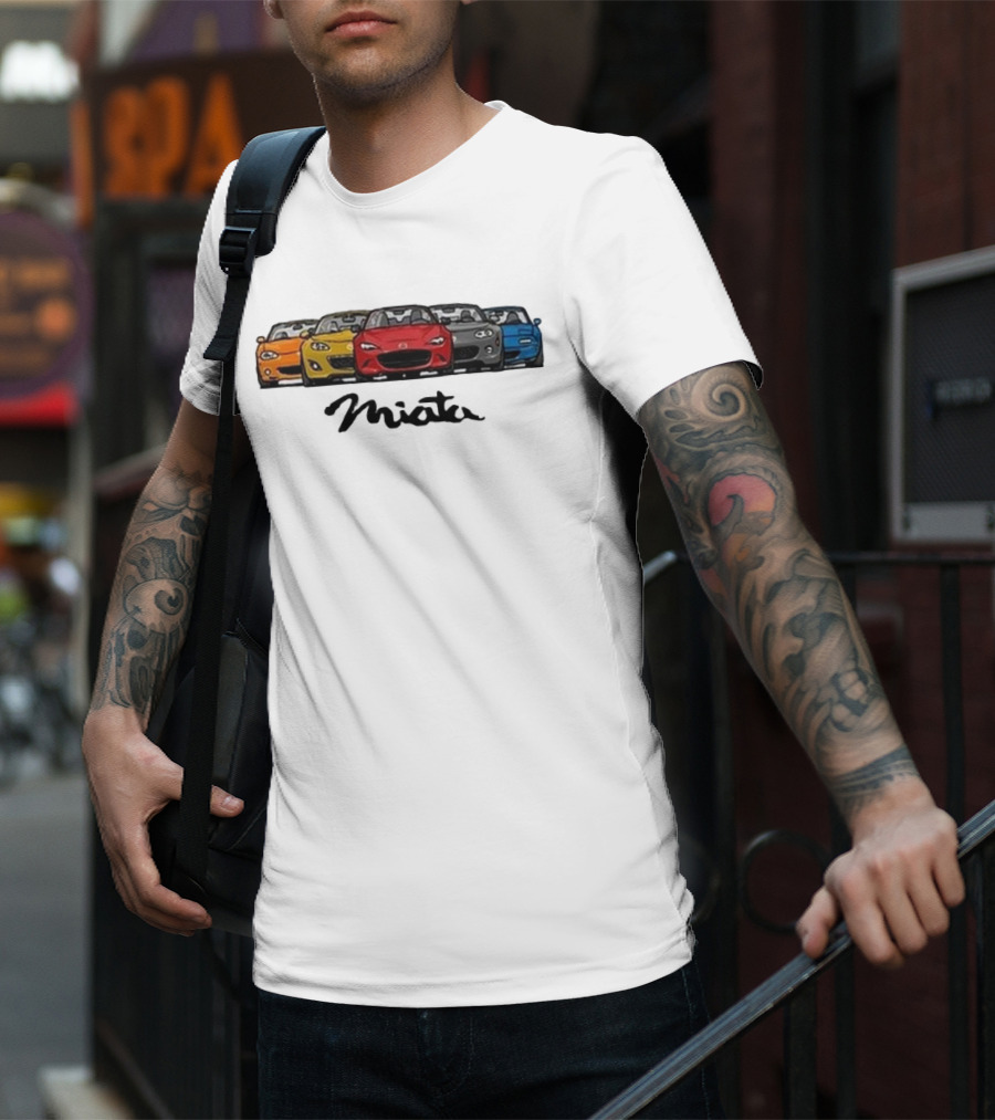 Mazda MX-5 Miata Generations Classic Lineup T-Shirt