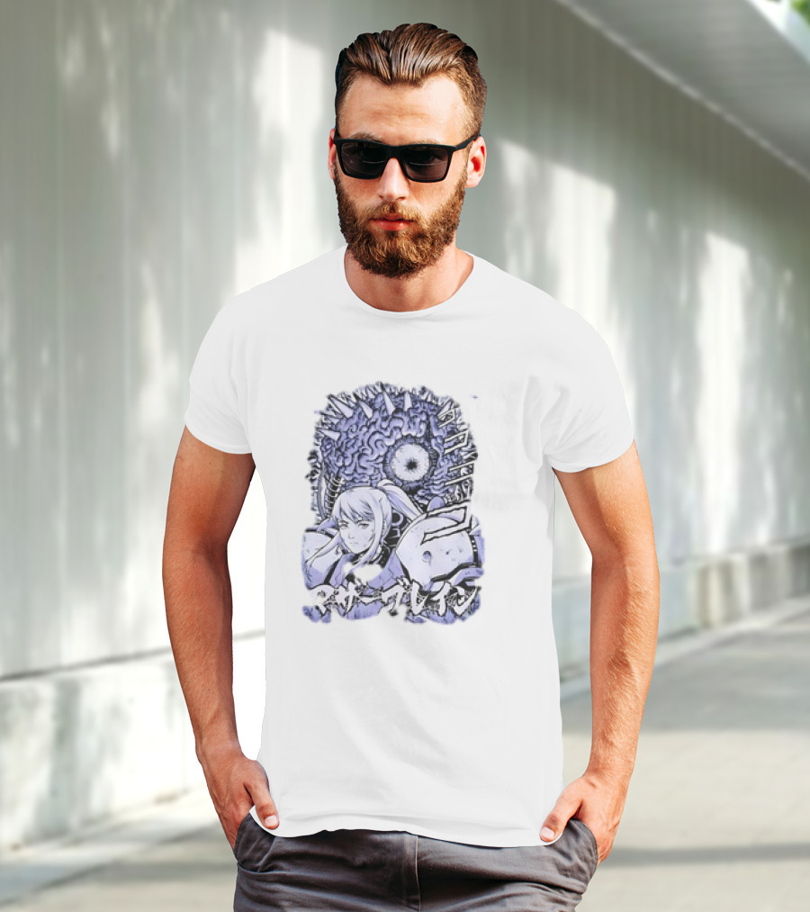 Metroid Mother Brain Samus Manga Style T-Shirt