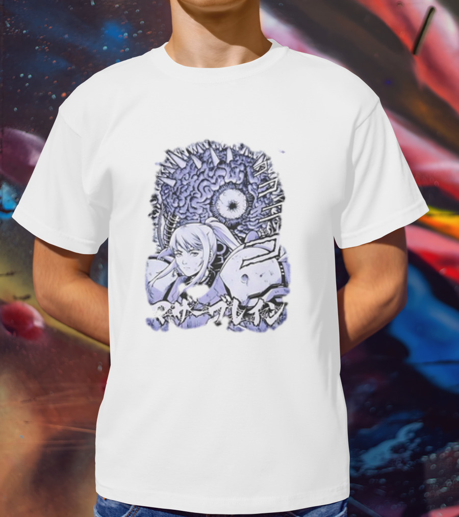 Metroid Mother Brain Samus Manga Style T-Shirt