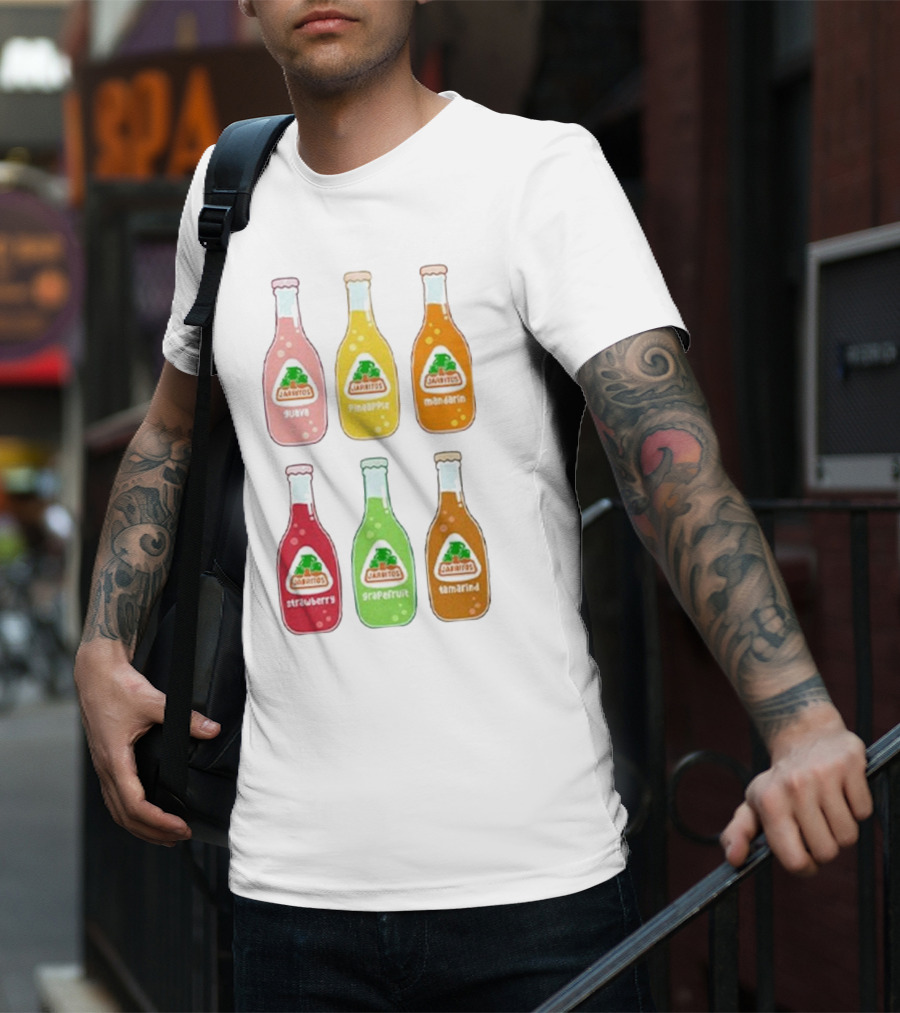 Jarritos Soda Bottle Guava Pineapple Mandarin Strawberry Grapefruit Tamarind T-Shirt