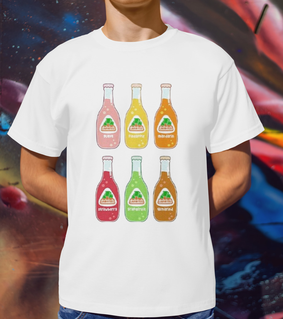 Jarritos Soda Bottle Guava Pineapple Mandarin Strawberry Grapefruit Tamarind T-Shirt