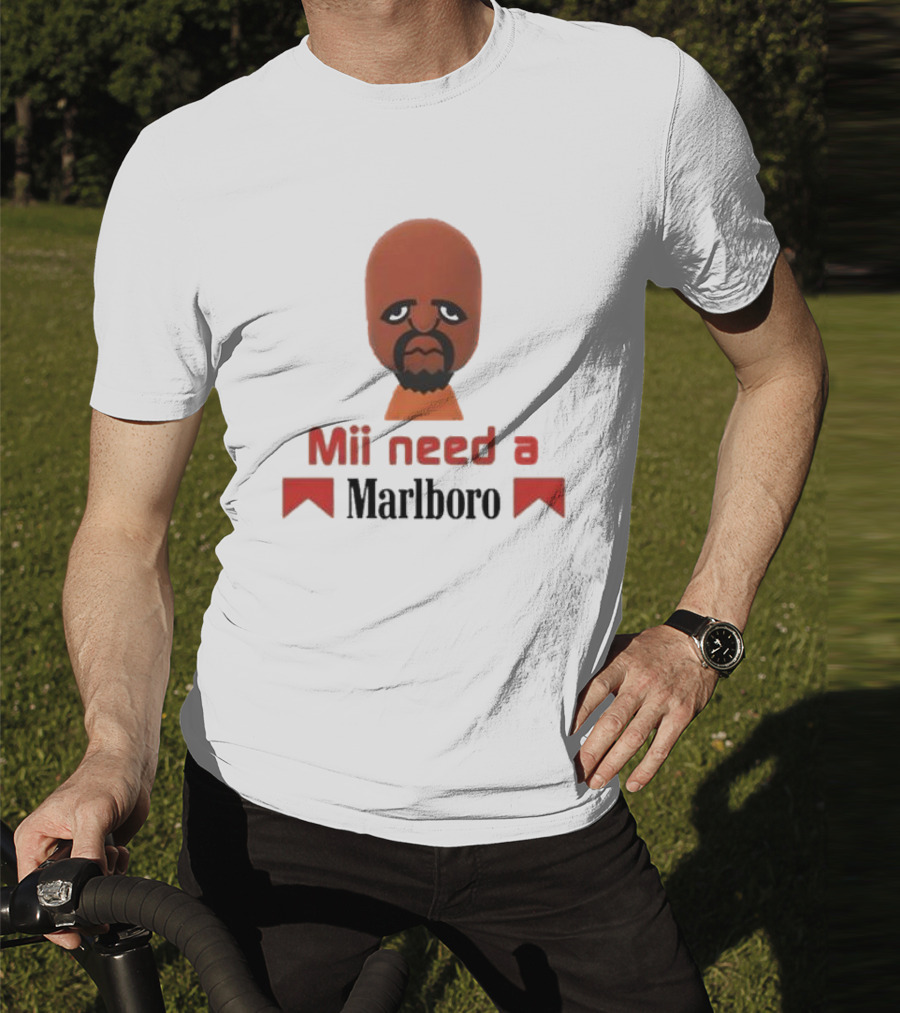 Mii Need A Marlboro Nintendo Parody T-Shirt