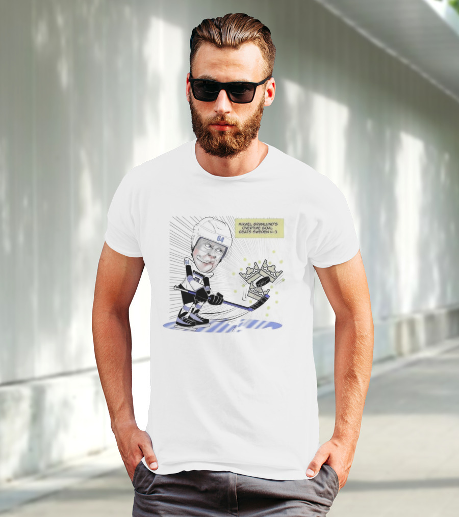 Mikael Granlund Overtime Goal Wins 4-3 Against Sweden With Hockey Crown Icon T-Shirt