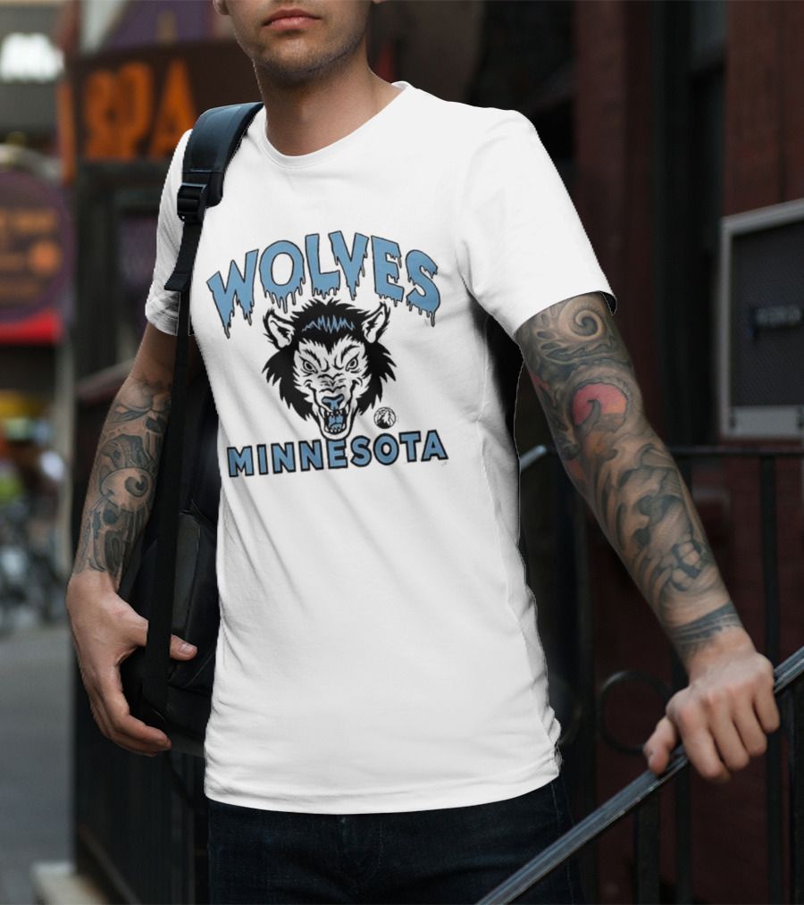 Minnesota Wolves Mascot Tri-Blend T-Shirt