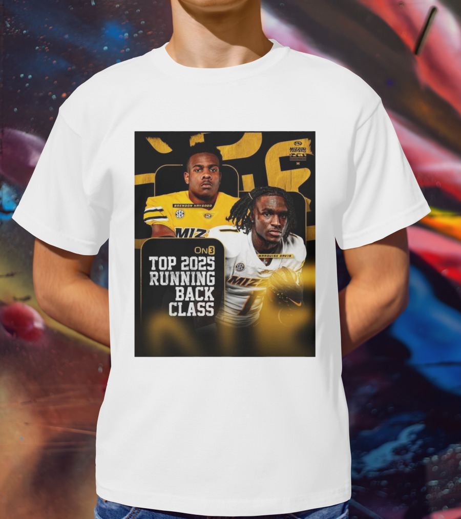 Missouri Football Top 2025 Running Back Class Brendon Haygood Marquise Davis SEC Mizzou T-Shirt
