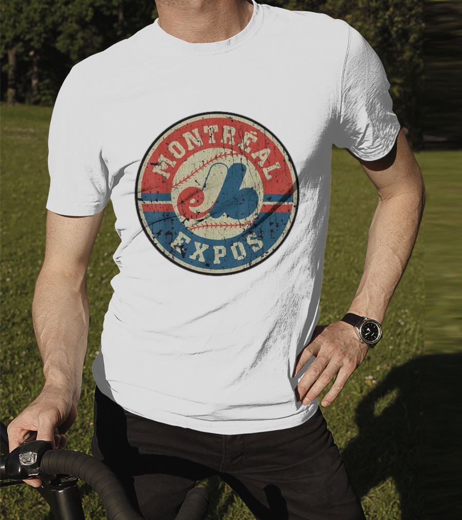 Montreal Expos Vintage Baseball Circle Emblem T-Shirt