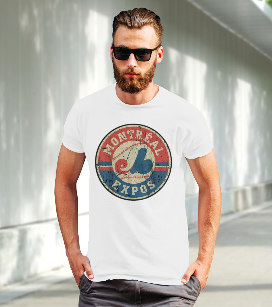 Montreal Expos Vintage Baseball Circle Emblem T-Shirt