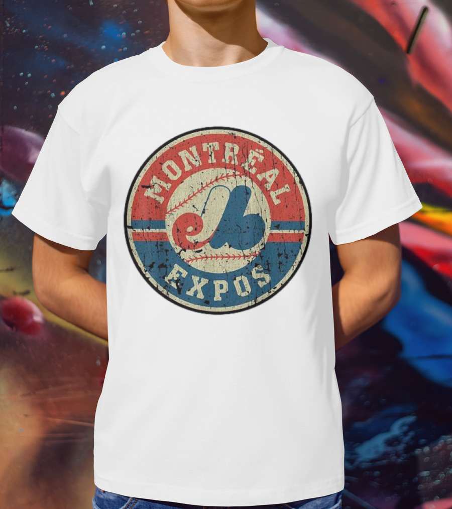 Montreal Expos Vintage Baseball Circle Emblem T-Shirt