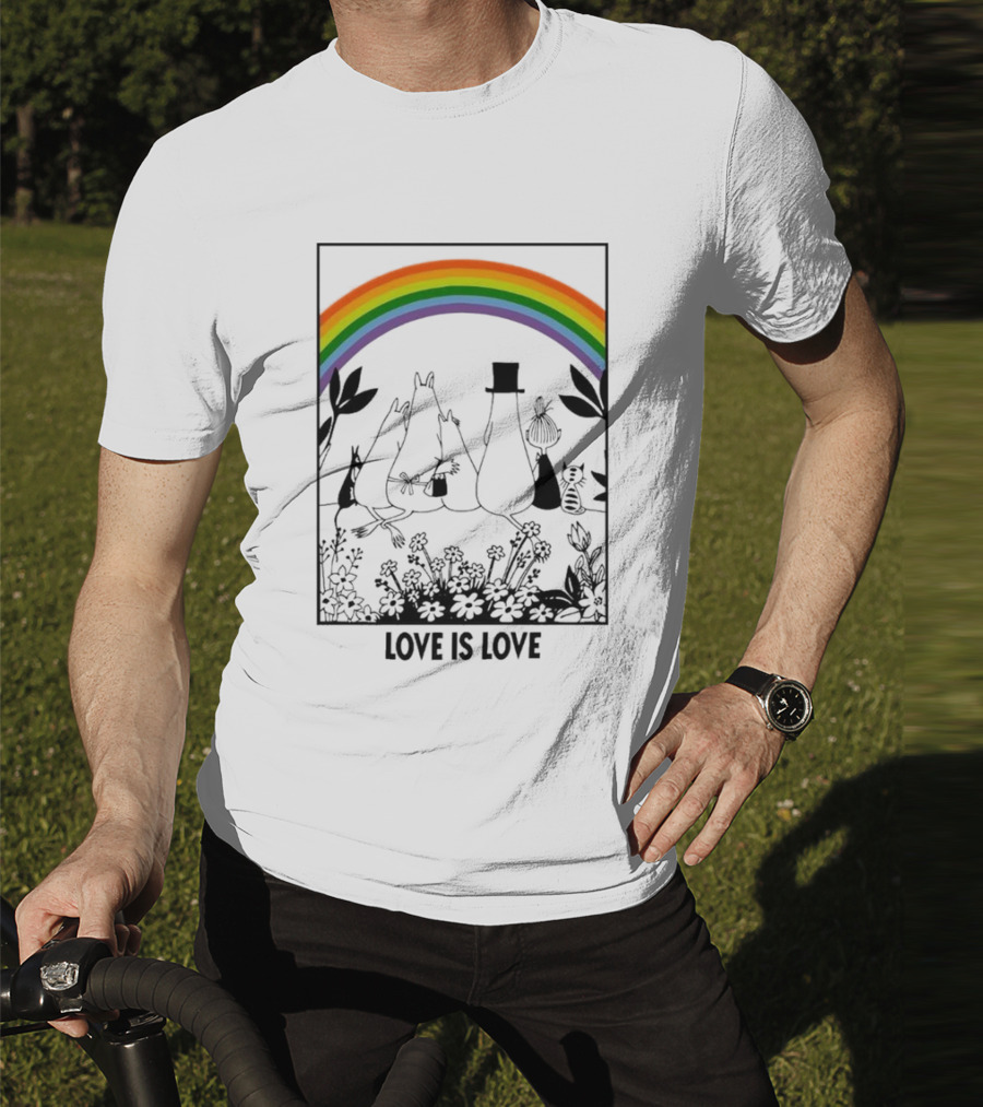 Moomin Rainbow Pride Love Is Love T-Shirt