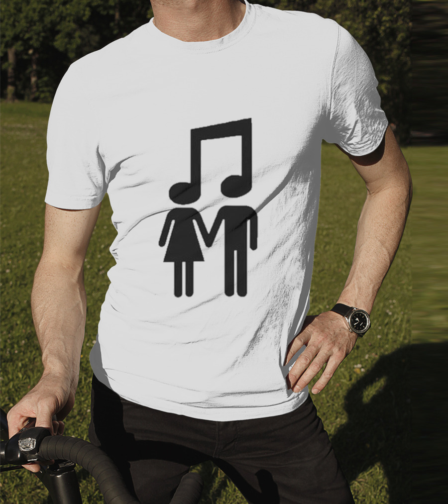 Music Note Couple Holding Hands T-Shirt