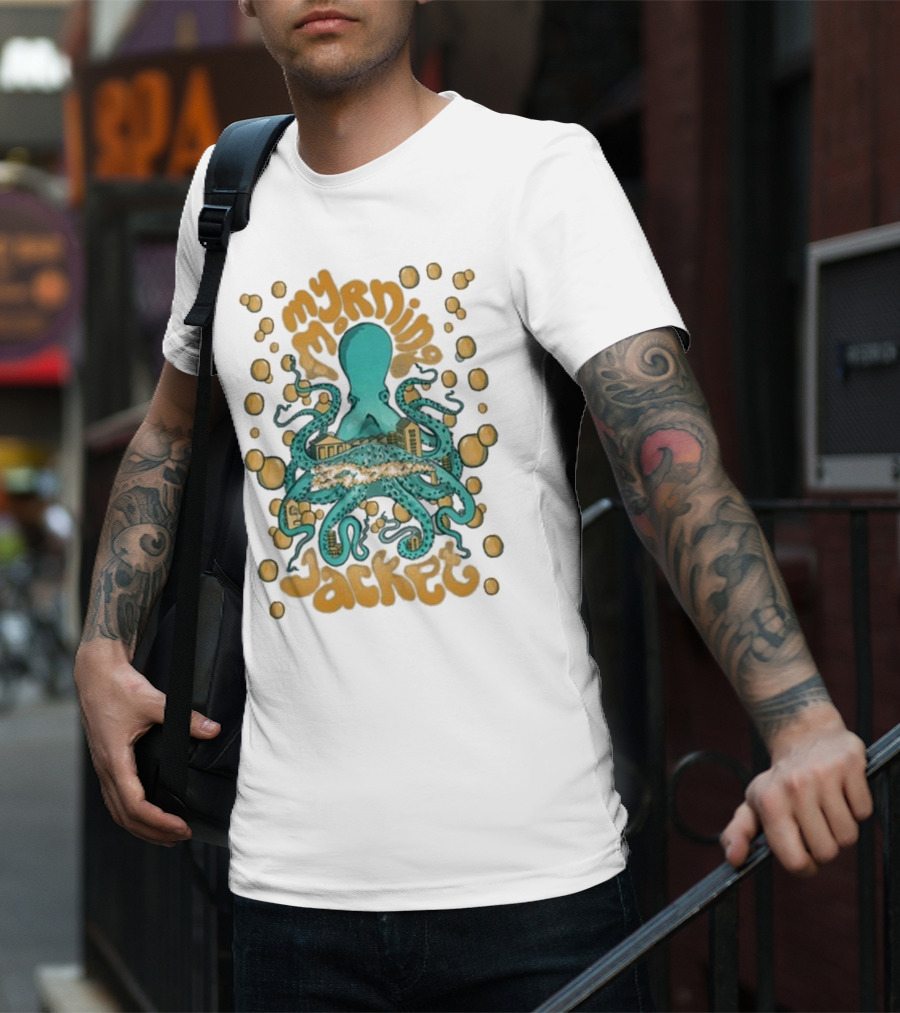 My Morning Jacket Tentacles Octopus And Bubbles T-Shirt