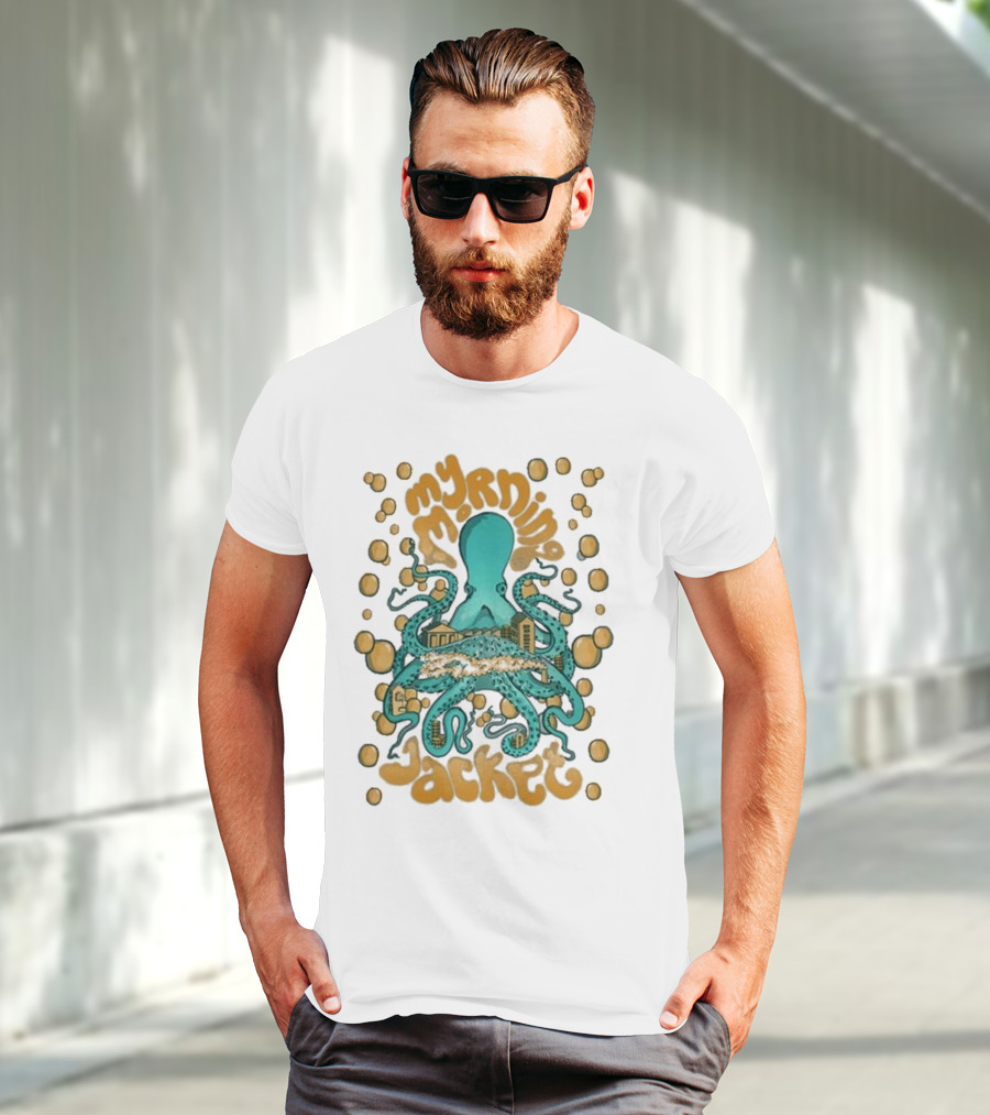 My Morning Jacket Tentacles Octopus And Bubbles T-Shirt