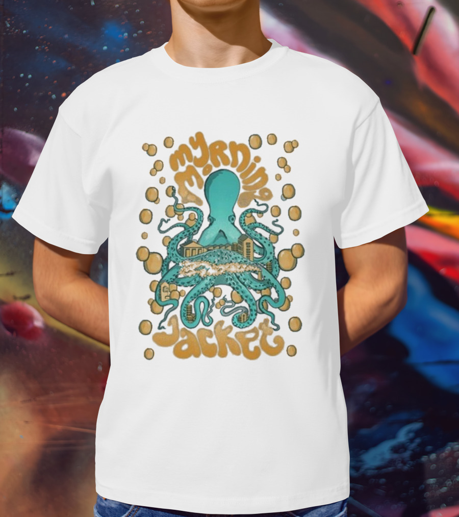 My Morning Jacket Tentacles Octopus And Bubbles T-Shirt