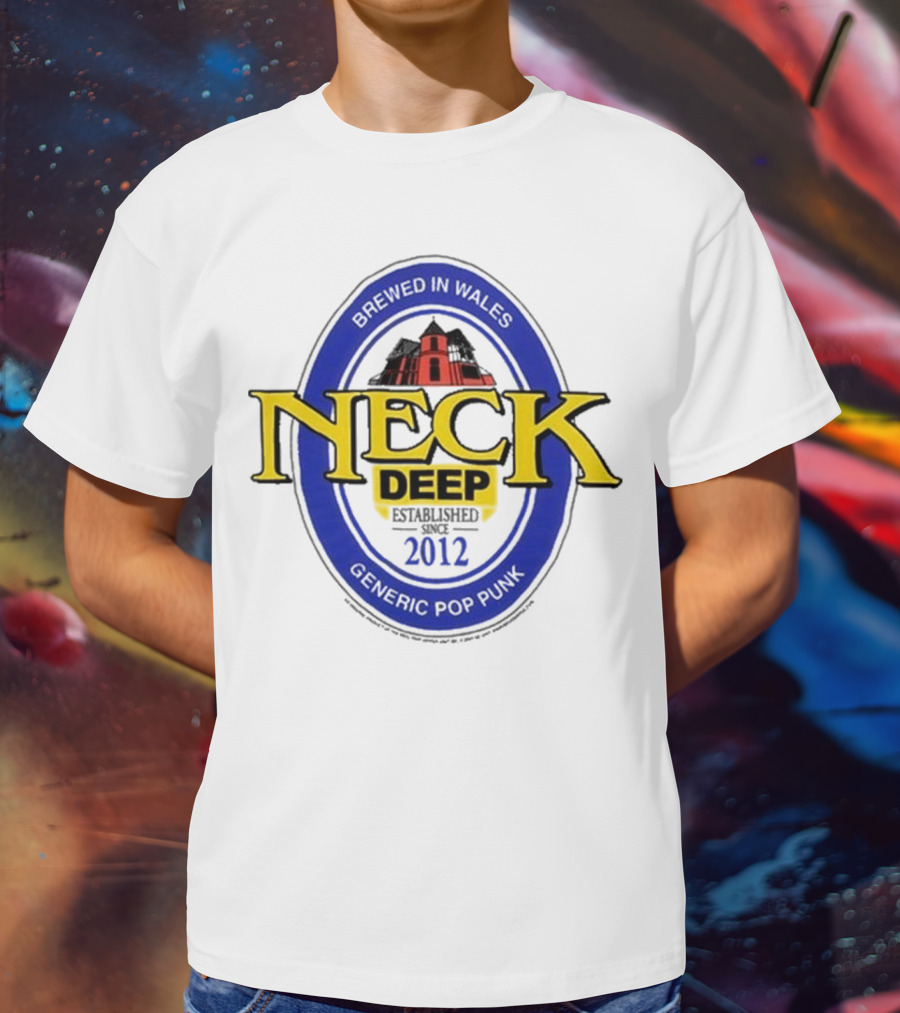 Neck Deep Generic Pop Punk Brewed In Wales 2012 T-Shirt