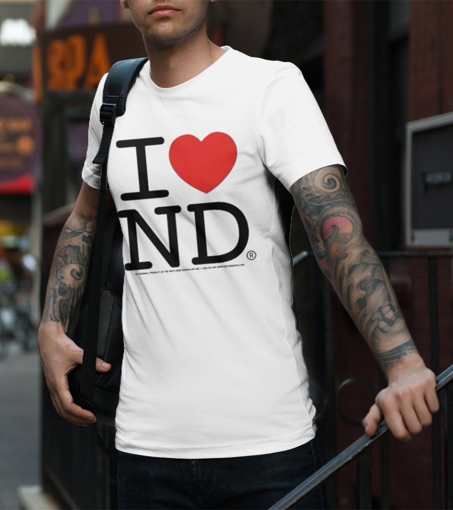 Neck Deep I Love ND Red Heart Graphic T-Shirt
