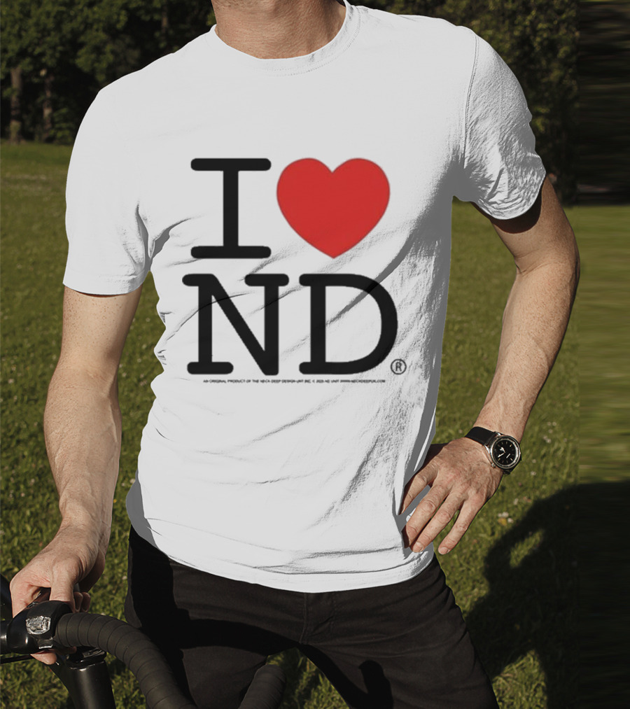 Neck Deep I Love ND Red Heart Graphic T-Shirt