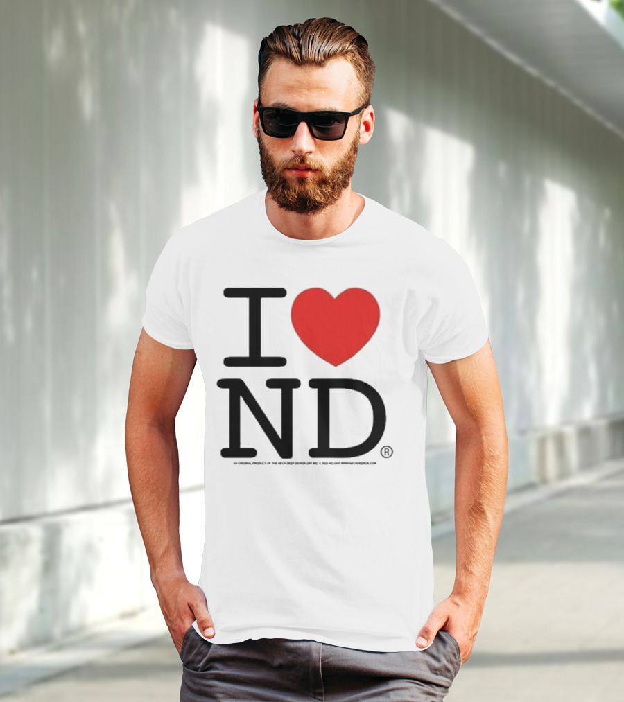 Neck Deep I Love ND Red Heart Graphic T-Shirt