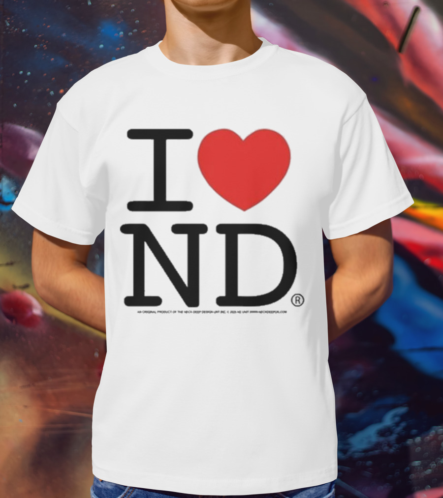 Neck Deep I Love ND Red Heart Graphic T-Shirt