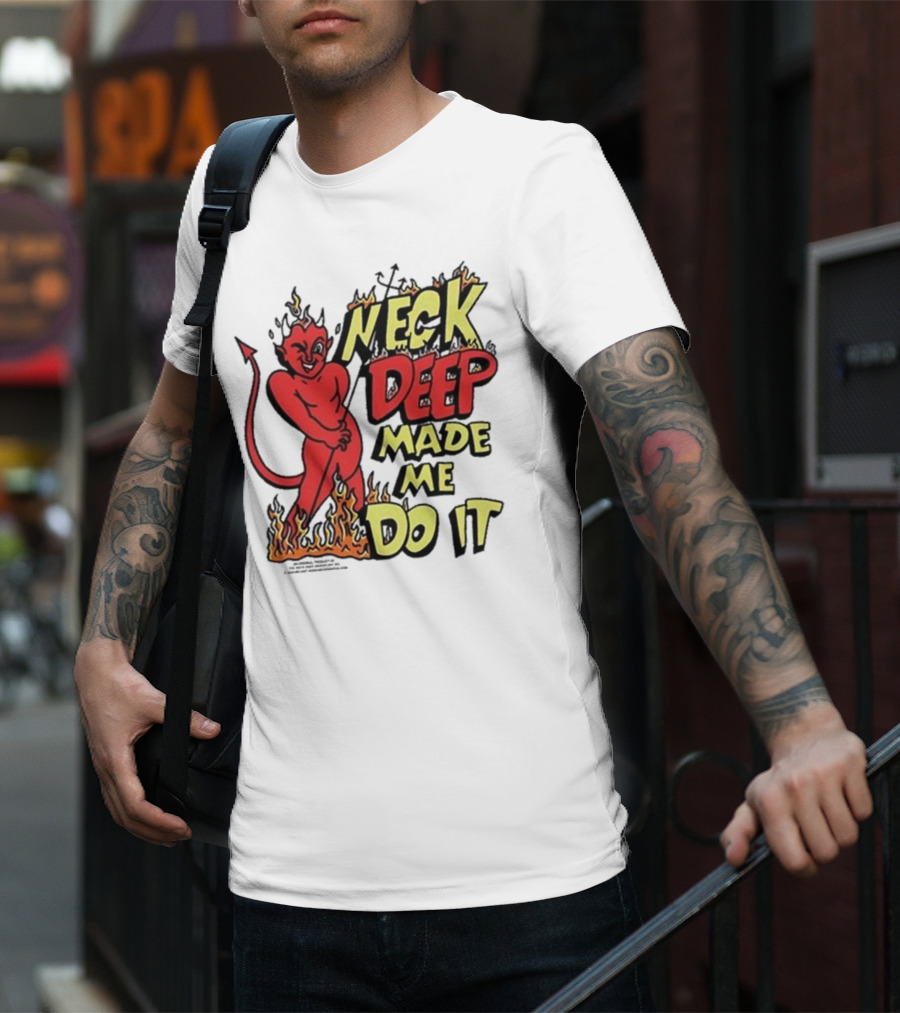 Neck Deep Made Me Do It Devil Flames T-Shirt
