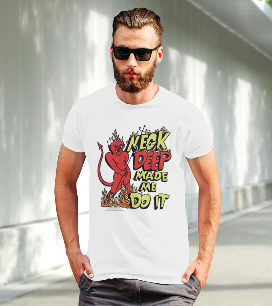 Neck Deep Made Me Do It Devil Flames T-Shirt