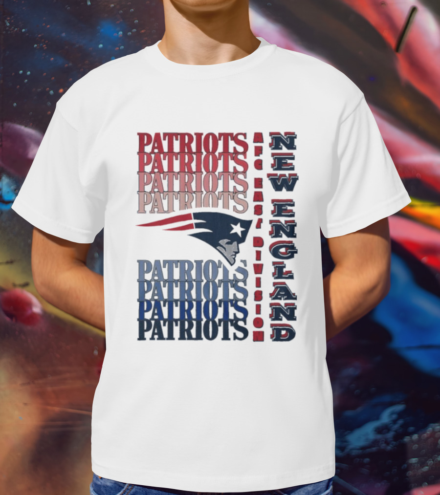 Patriots New England AFC East Division Football Team T-Shirt