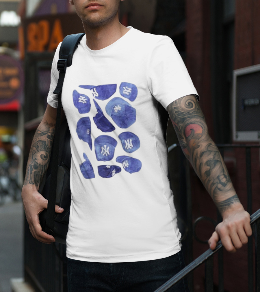 New York Yankees Hats Collection T-Shirt