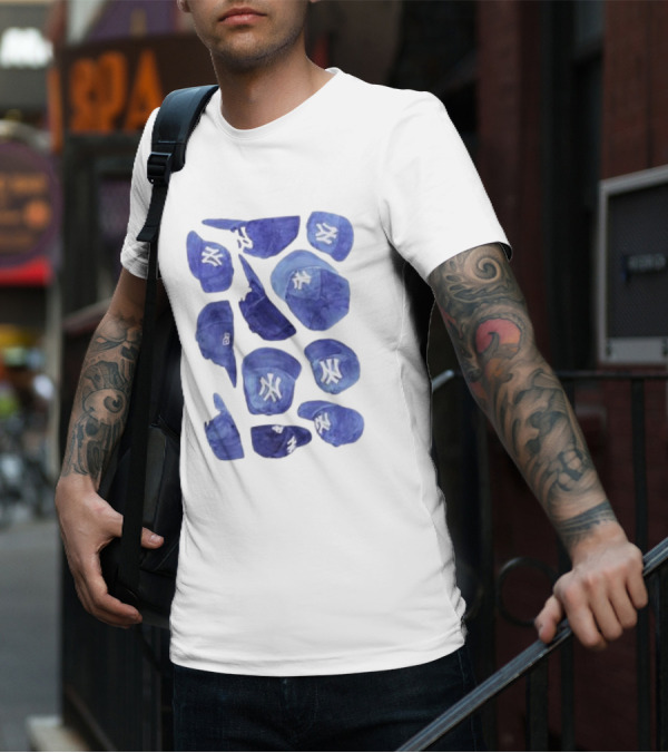 New York Yankees Hats Collection T-Shirt