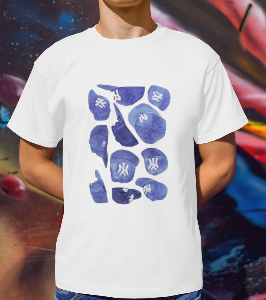 New York Yankees Hats Collection T-Shirt