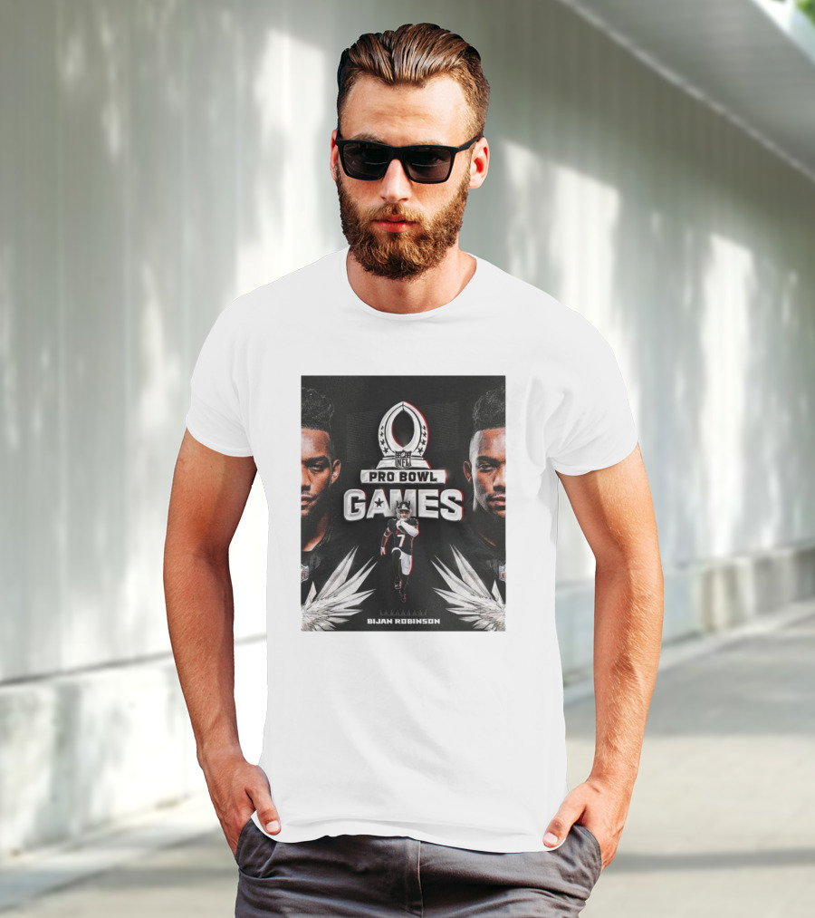 NFL Pro Bowl Games Bijan Robinson Atlanta Falcons 2025 T-Shirt