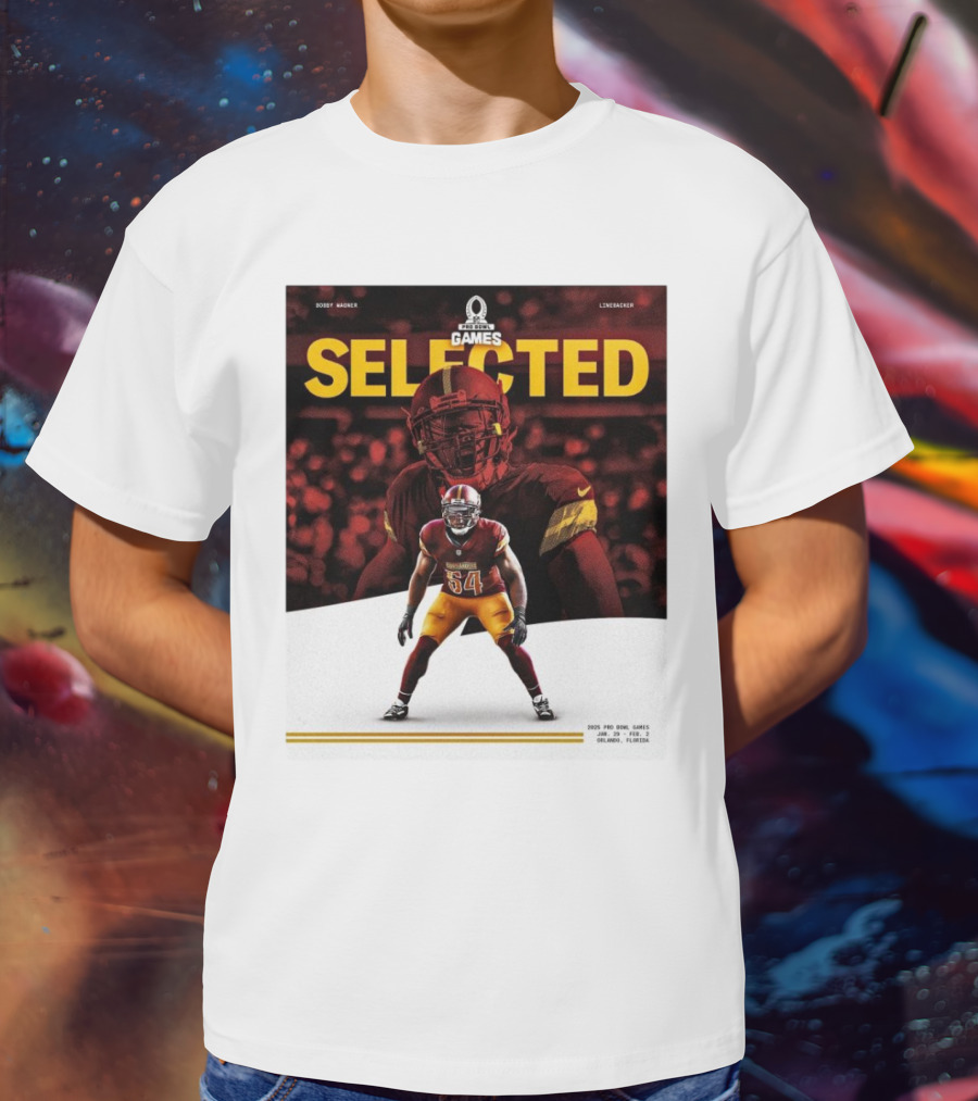 Pro Bowl Games 2025 Bobby Wagner Selected Linebacker Washington Commanders Orlando Florida T-Shirt