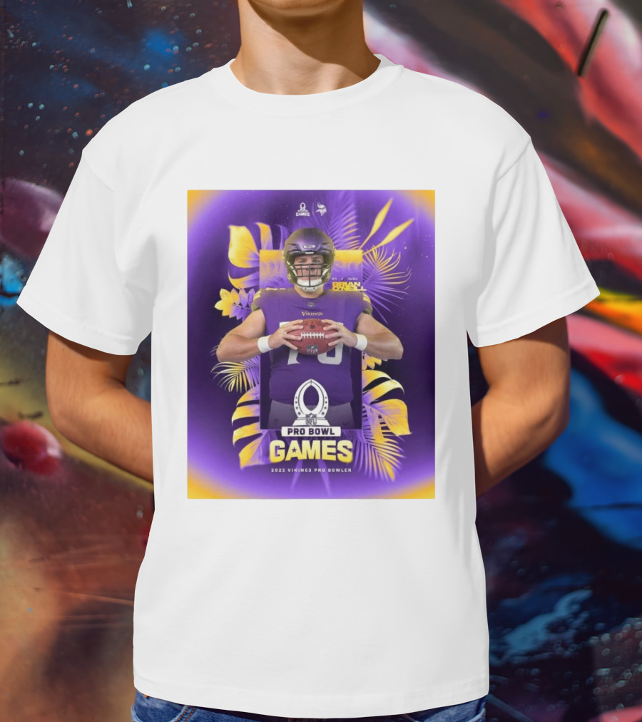 2025 NFL Pro Bowl Games Minnesota Vikings Brian O’Neill T-Shirt