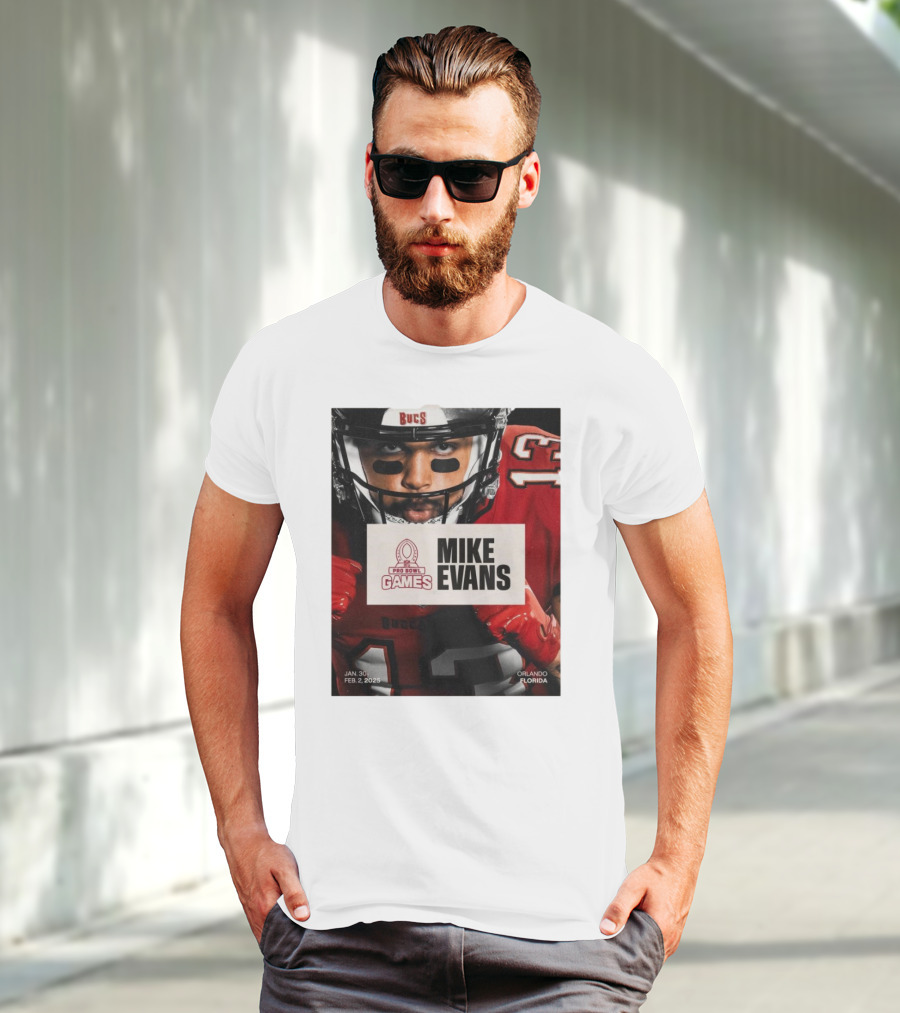 Pro Bowl Games 2025 Mike Evans Tampa Bay Buccaneers Jan 30 – Feb 2 Orlando Florida T-Shirt