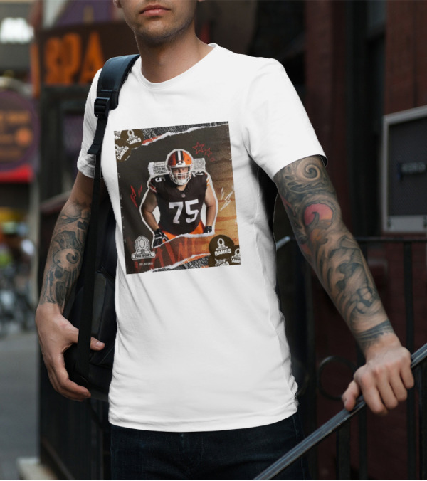 NFL Pro Bowl Games 2025 Joel Bitonio Cleveland Browns 75 T-Shirt