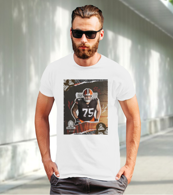 NFL Pro Bowl Games 2025 Joel Bitonio Cleveland Browns 75 T-Shirt