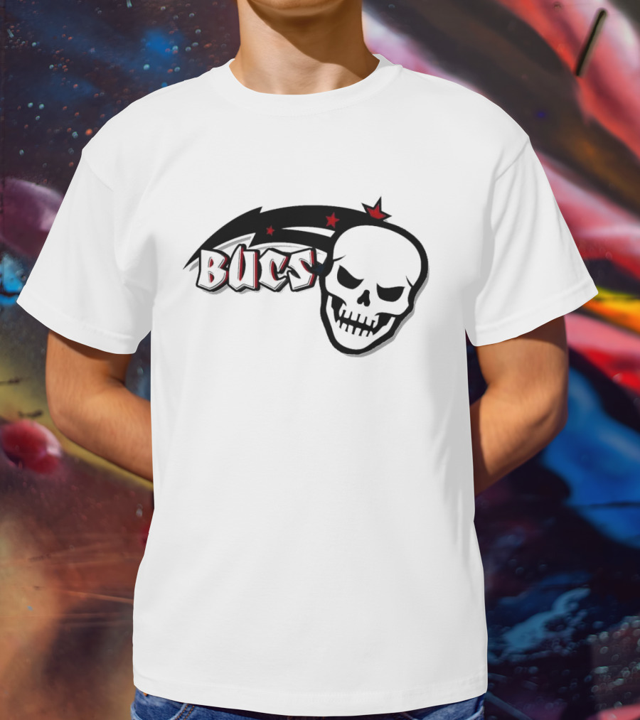 NFL NBA Tampa Bay Buccaneers Orlando Magic Stars Red Blue T-Shirt