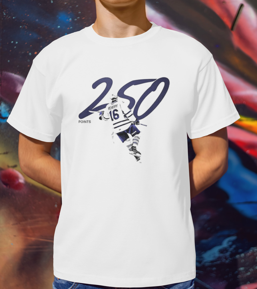 Carson Rehkopf Brampton Steelheads 250 Career Points Achievement T-Shirt