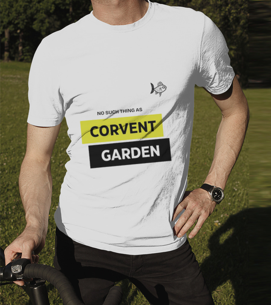 No Such Thing As Corvent Garden With Yellow And Black Text Blocks T-Shirt