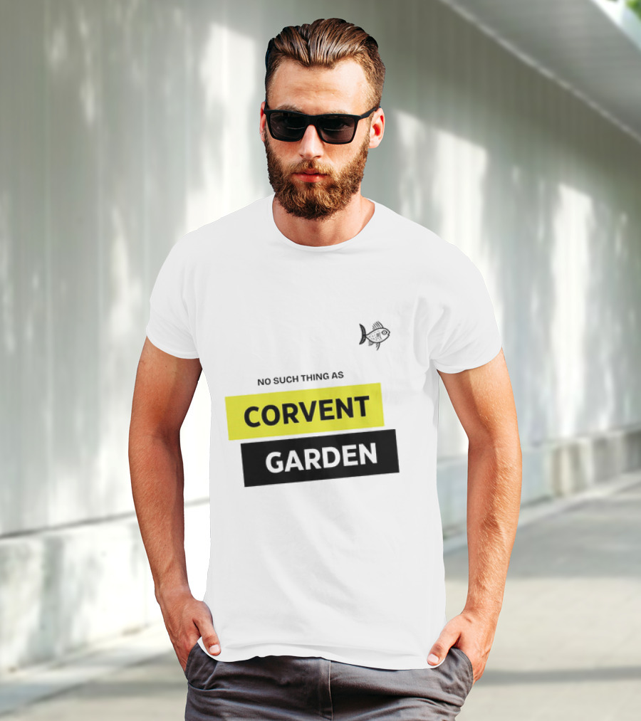 No Such Thing As Corvent Garden With Yellow And Black Text Blocks T-Shirt