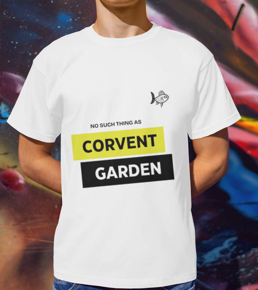 No Such Thing As Corvent Garden With Yellow And Black Text Blocks T-Shirt