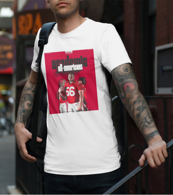 Ohio State Football Academic All-Americans Quinshon Judkins Seth McLaughlin Donovan Jackson T-Shirt