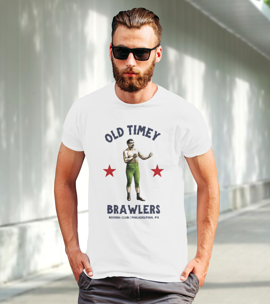 Old Timey Brawlers Boxing Club Philadelphia Vintage Style T-Shirt