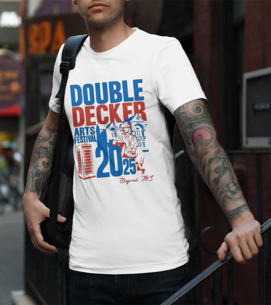 Ole Miss Rebels Double Decker Arts Festival 2025 Oxford MS T-Shirt