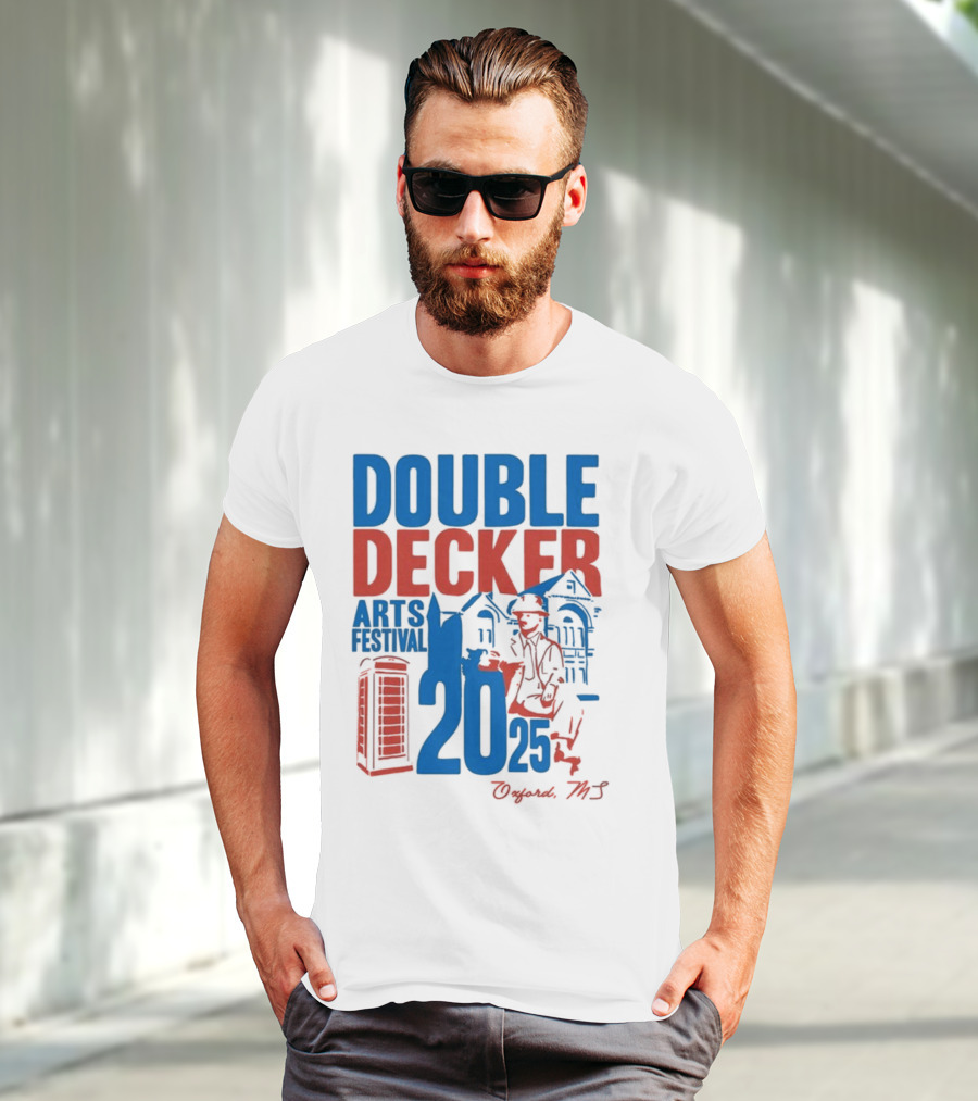 Ole Miss Rebels Double Decker Arts Festival 2025 Oxford MS T-Shirt
