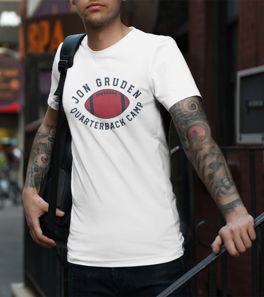 Jon Gruden Quarterback Camp Football T-Shirt