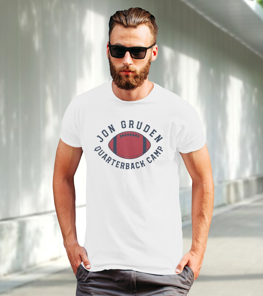 Jon Gruden Quarterback Camp Football T-Shirt