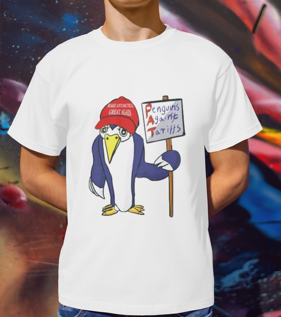 PAT Penguins Against Tariffs Make Antarctic Great Again T-Shirt