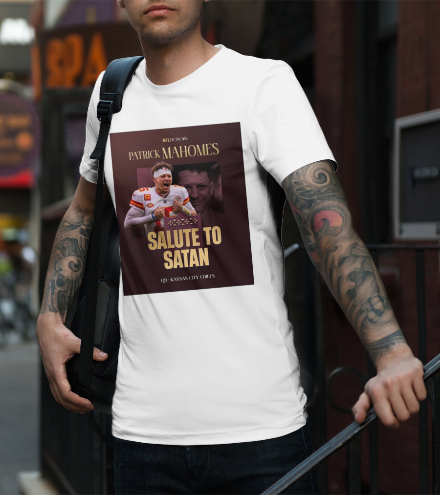 Patrick Mahomes NFL Honors Kansas City Chiefs QB Salute To Satan T-Shirt