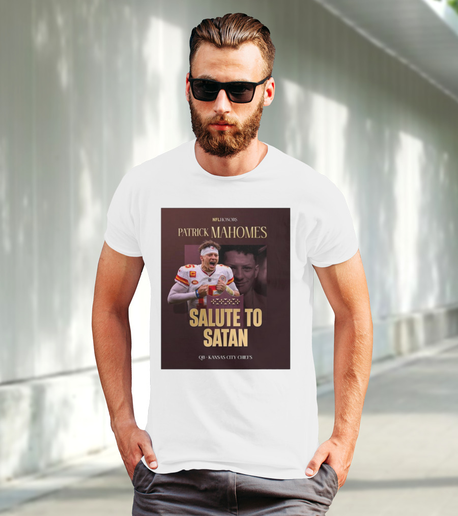 Patrick Mahomes NFL Honors Kansas City Chiefs QB Salute To Satan T-Shirt