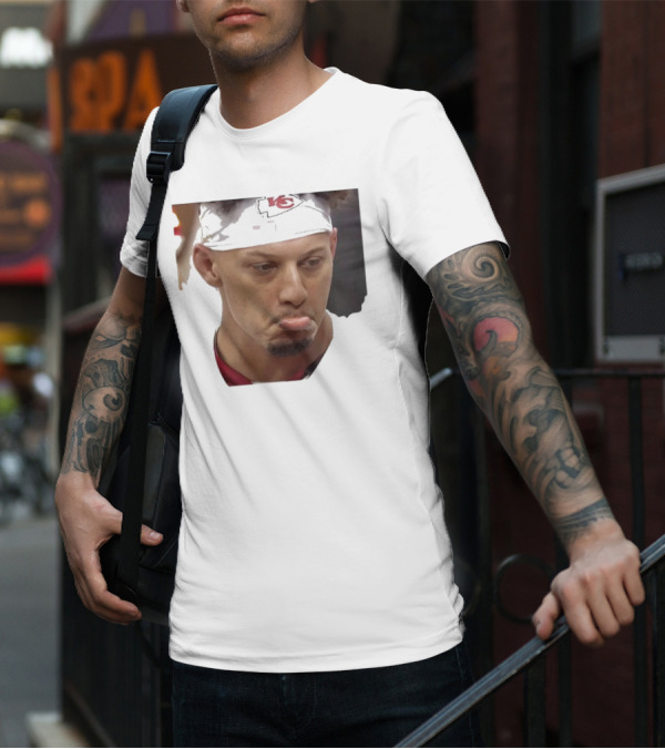 Super Sad Pat Mahomes Headband KC T-Shirt